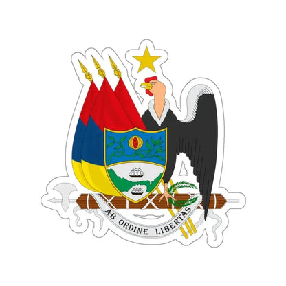 Coat of arms of New Granada (1854) STICKER Vinyl Die-Cut Decal - The Sticker Space