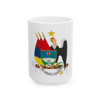 Coat of arms of New Granada (1854) - White Coffee Mug-15oz-The Sticker Space