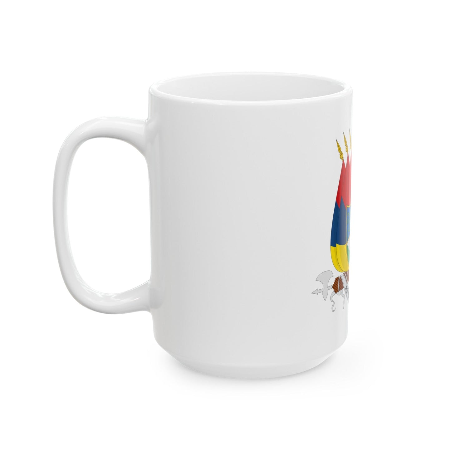 Coat of arms of New Granada (1854) - White Coffee Mug-The Sticker Space