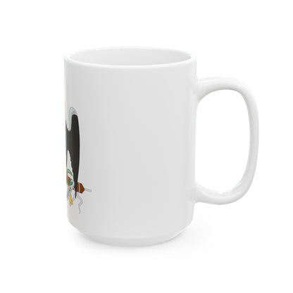 Coat of arms of New Granada (1854) - White Coffee Mug-The Sticker Space