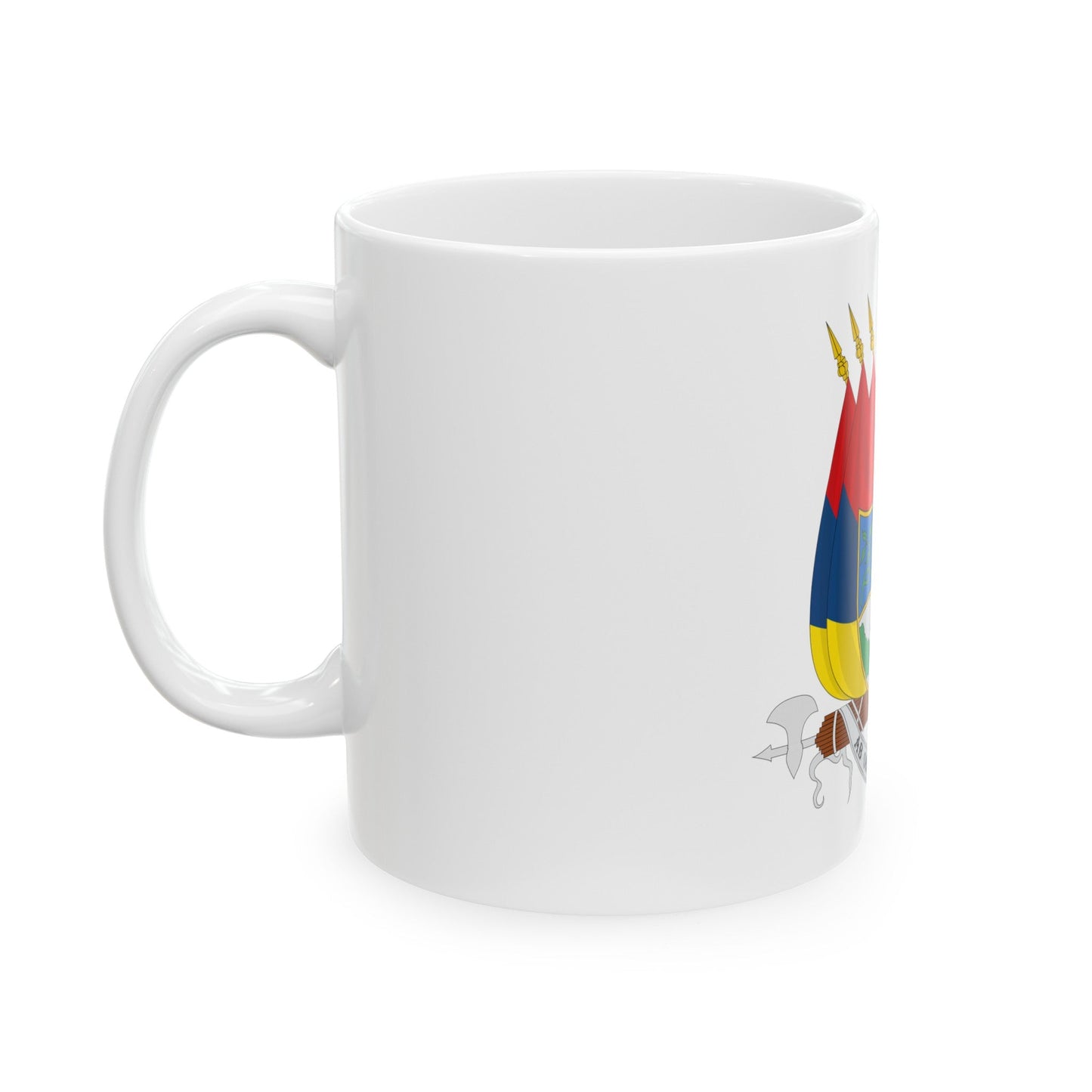 Coat of arms of New Granada (1854) - White Coffee Mug-The Sticker Space