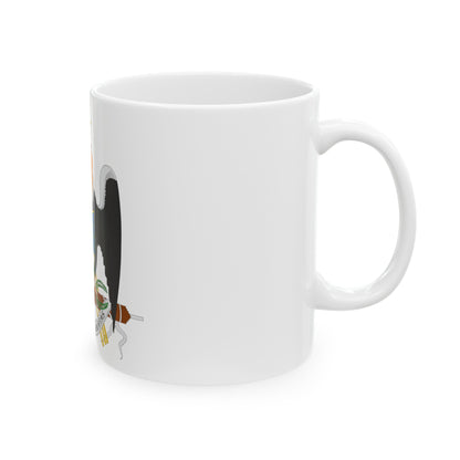 Coat of arms of New Granada (1854) - White Coffee Mug-The Sticker Space