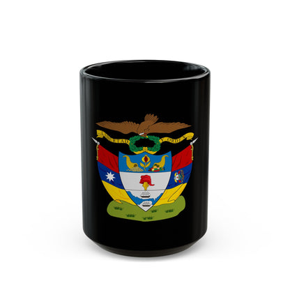 Coat of arms of New Granada - Black Coffee Mug-15oz-The Sticker Space