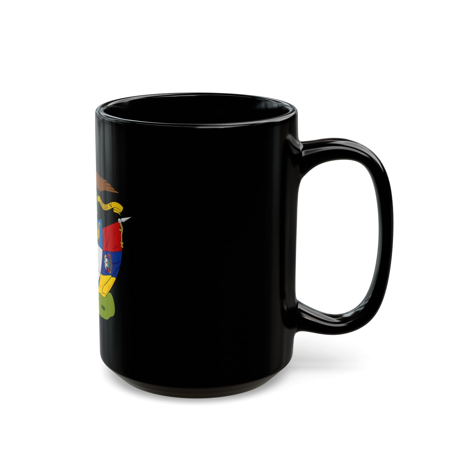 Coat of arms of New Granada - Black Coffee Mug-The Sticker Space