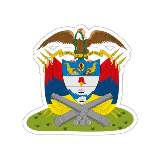Coat of arms of New Granada (December 1854) STICKER Vinyl Die-Cut Decal 2 Inch - The Sticker Space