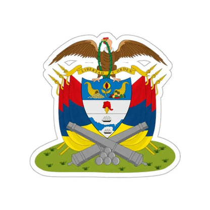 Coat of arms of New Granada (December 1854) STICKER Vinyl Die-Cut Decal - The Sticker Space