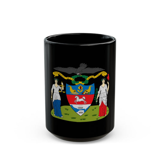 Coat of arms of New Granada (proposal) - Black Coffee Mug-15oz-The Sticker Space