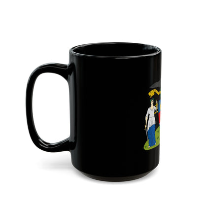 Coat of arms of New Granada (proposal) - Black Coffee Mug-The Sticker Space