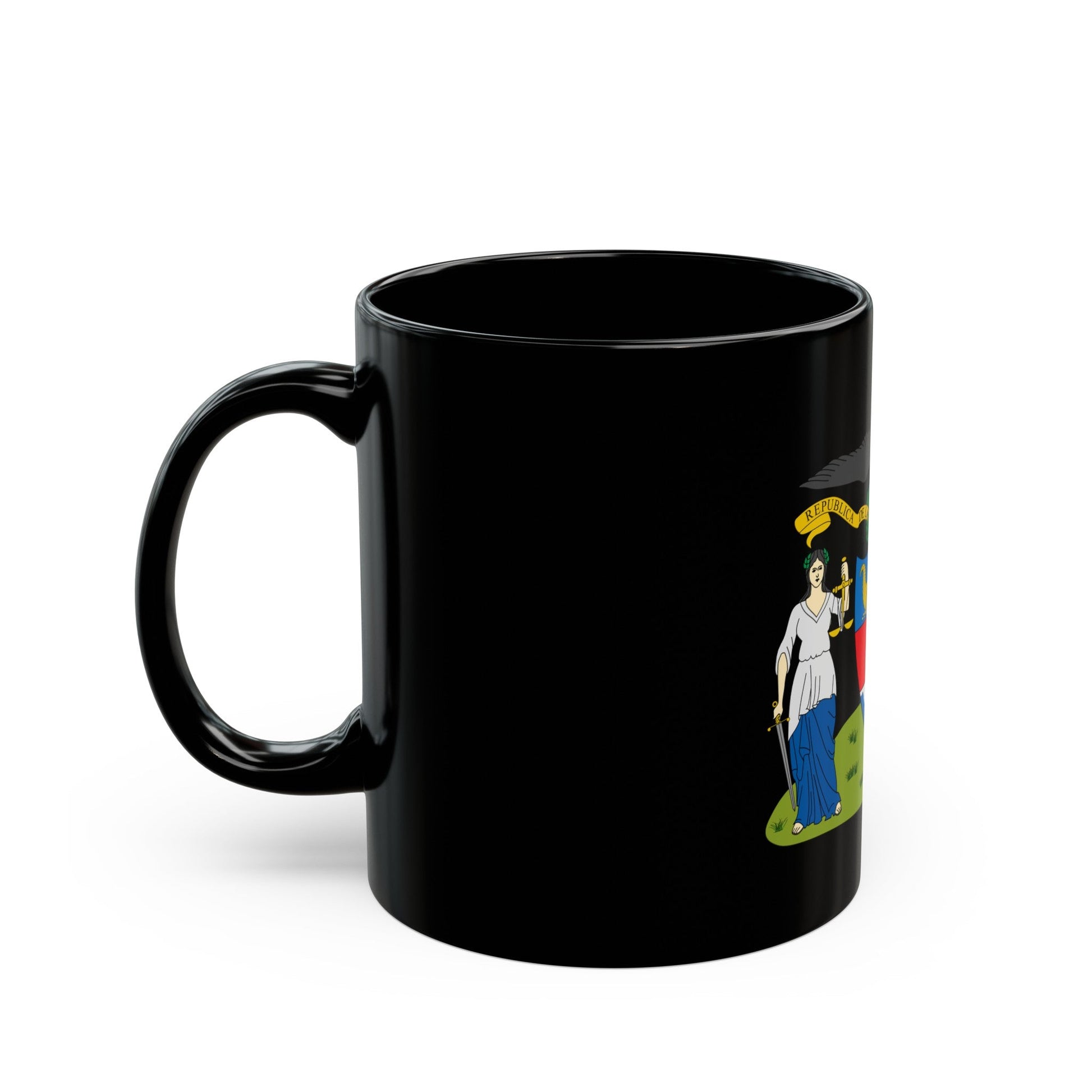 Coat of arms of New Granada (proposal) - Black Coffee Mug-The Sticker Space