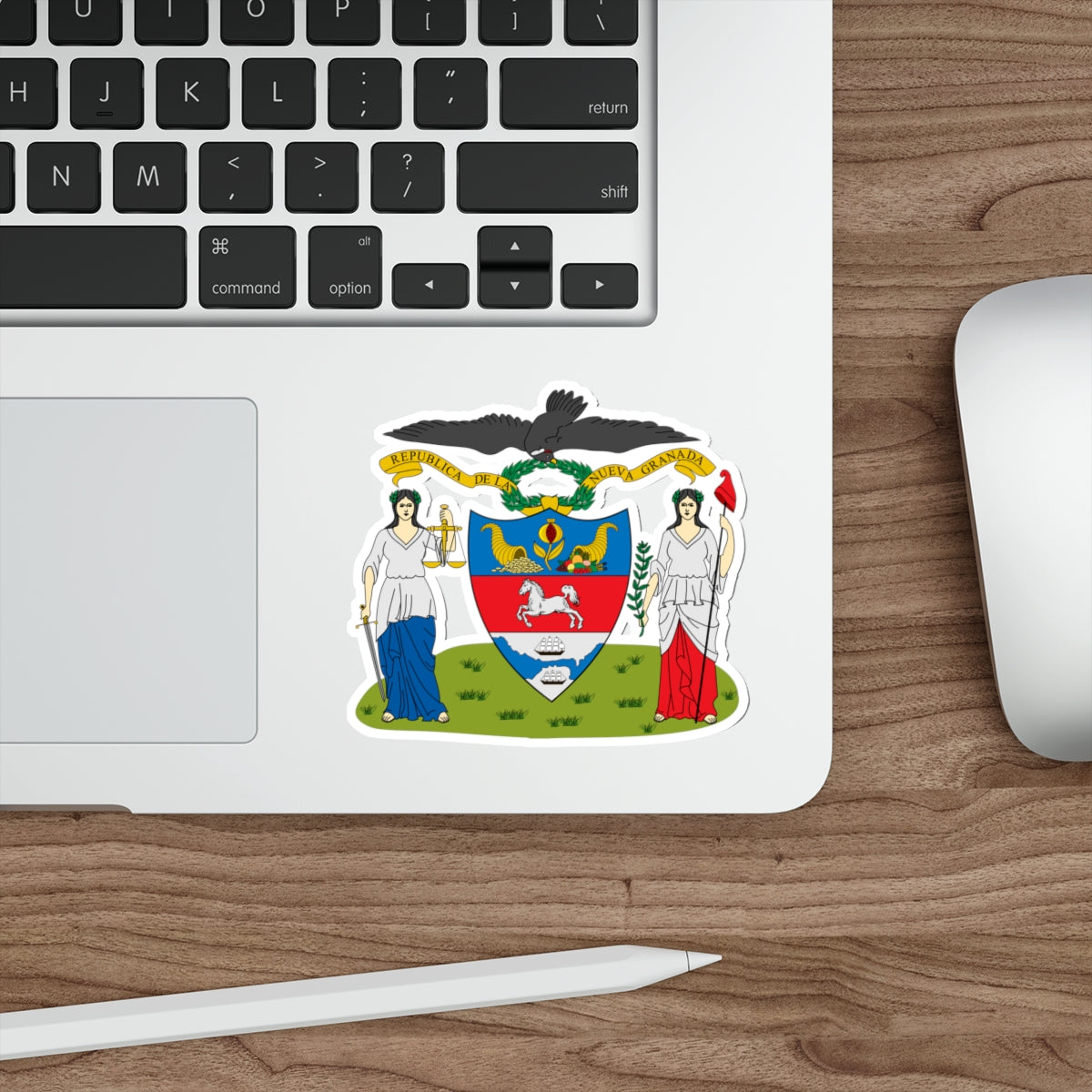 Coat of arms of New Granada (proposal) STICKER Vinyl Die-Cut Decal-The Sticker Space