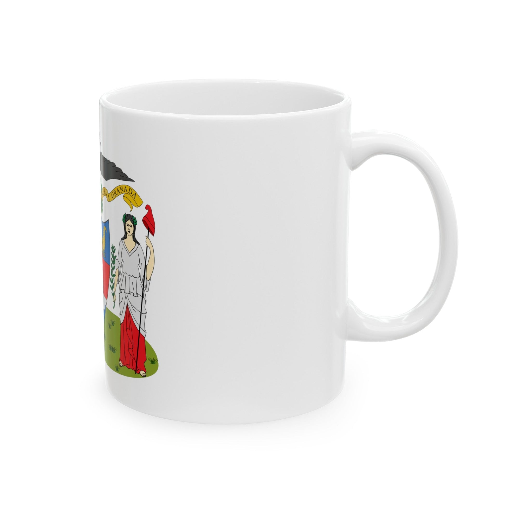 Coat of arms of New Granada (proposal) - White Coffee Mug-The Sticker Space