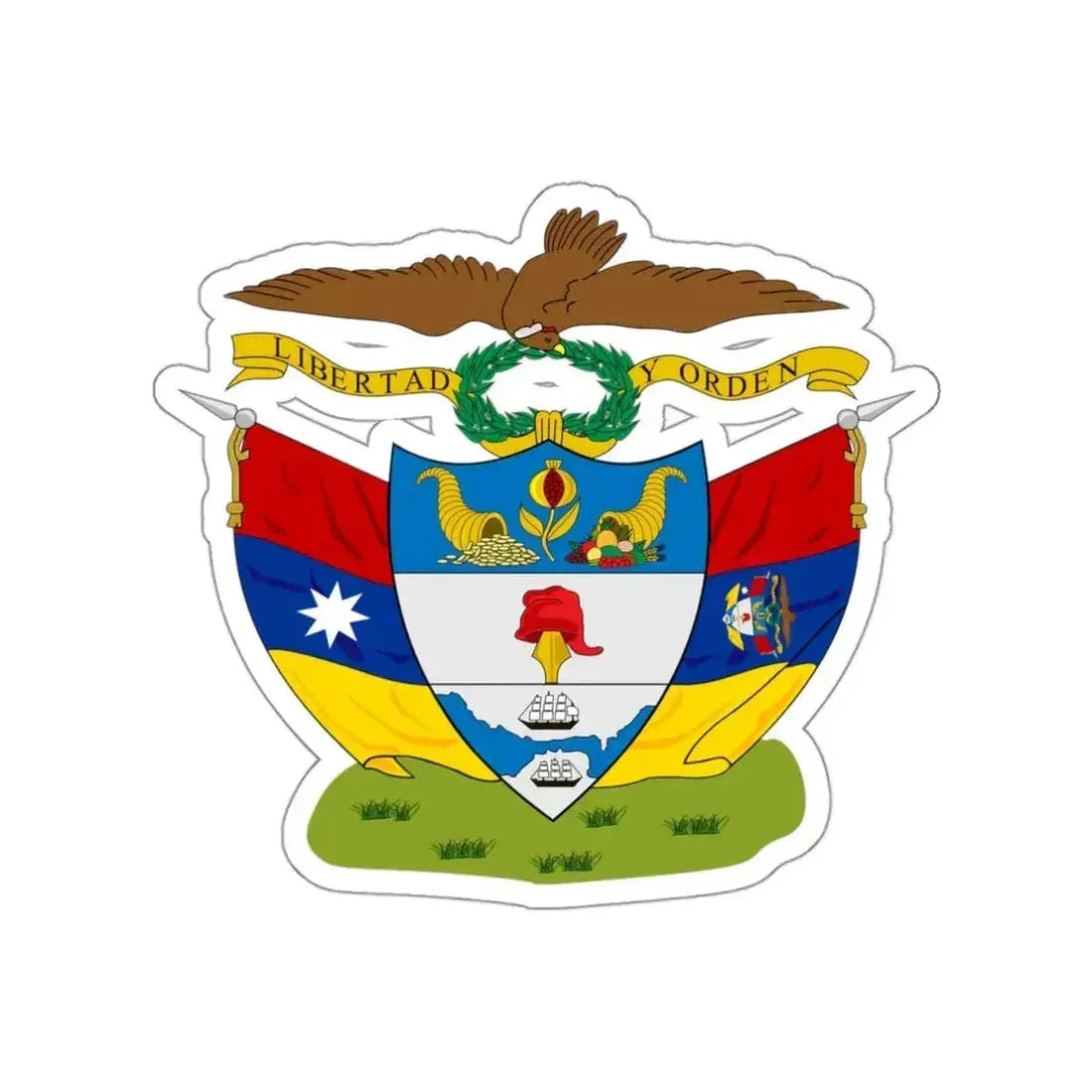 Coat of arms of New Granada STICKER Vinyl Die-Cut Decal - The Sticker Space