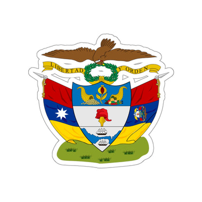 Coat of arms of New Granada STICKER Vinyl Die-Cut Decal-White-The Sticker Space