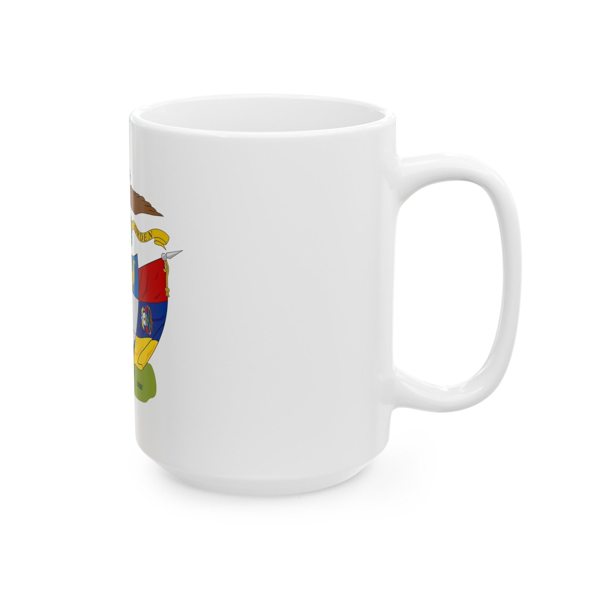 Coat of arms of New Granada - White Coffee Mug-The Sticker Space