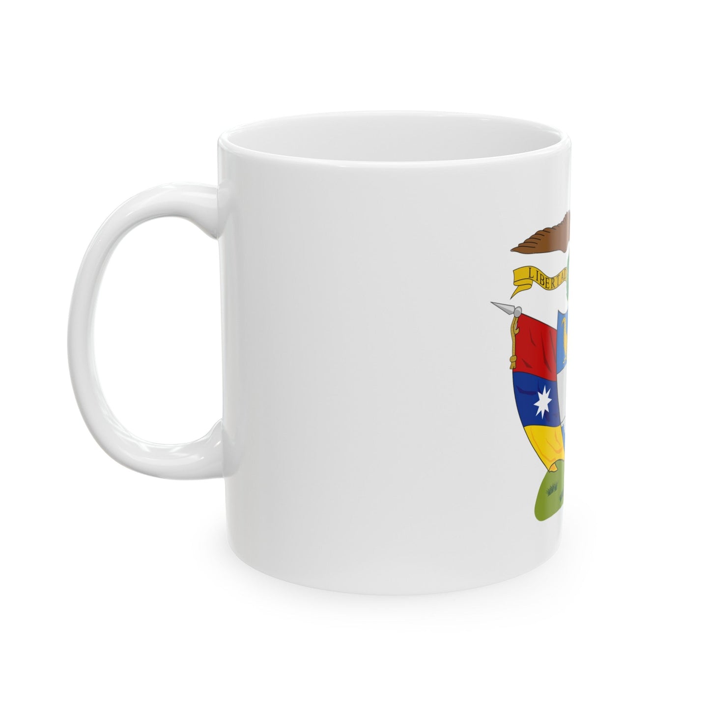 Coat of arms of New Granada - White Coffee Mug-The Sticker Space