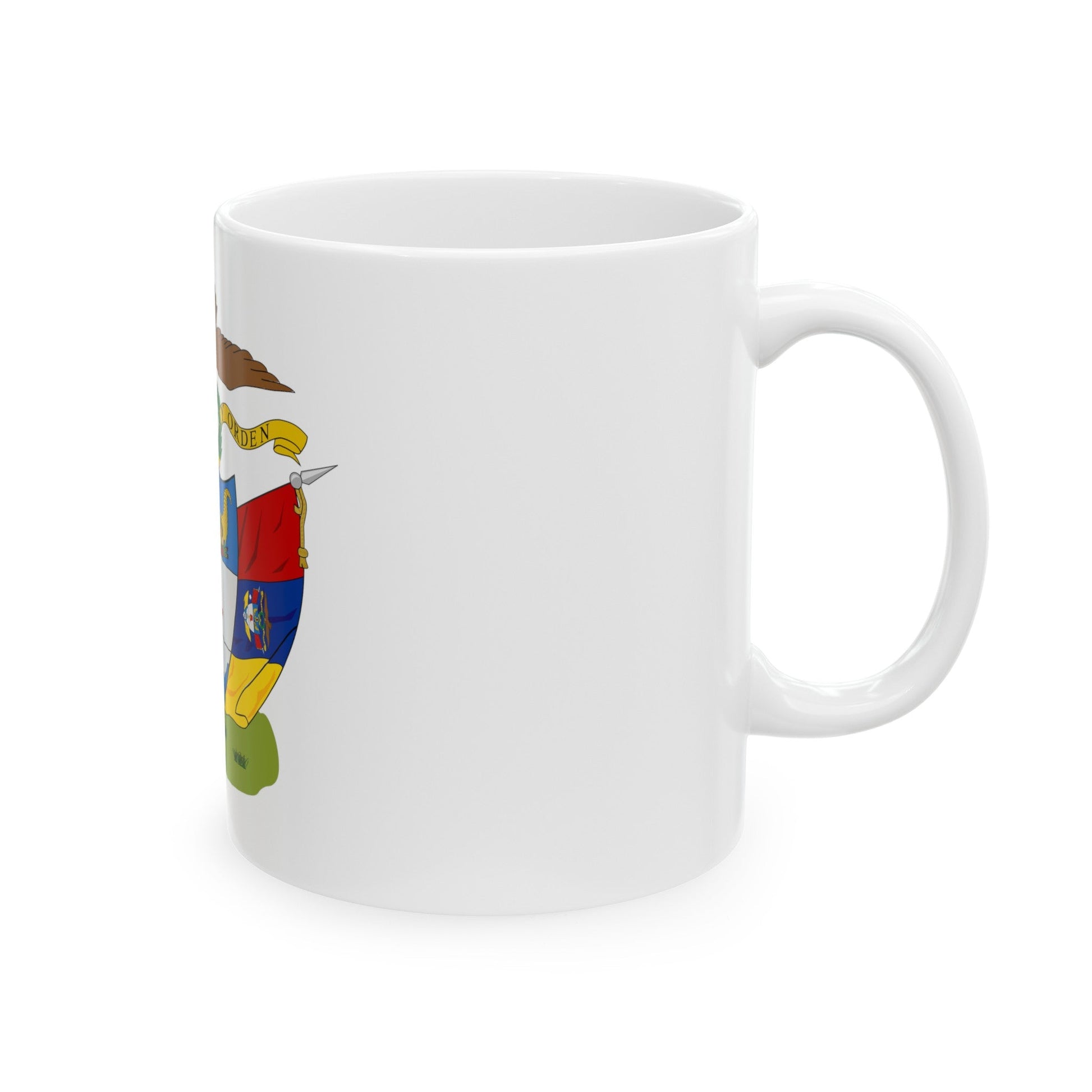 Coat of arms of New Granada - White Coffee Mug-The Sticker Space