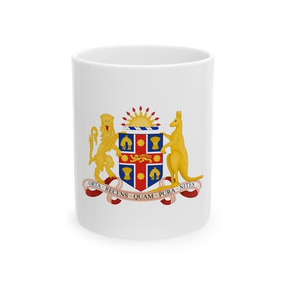 Coat of Arms of New South Wales - White Coffee Mug-11oz-The Sticker Space