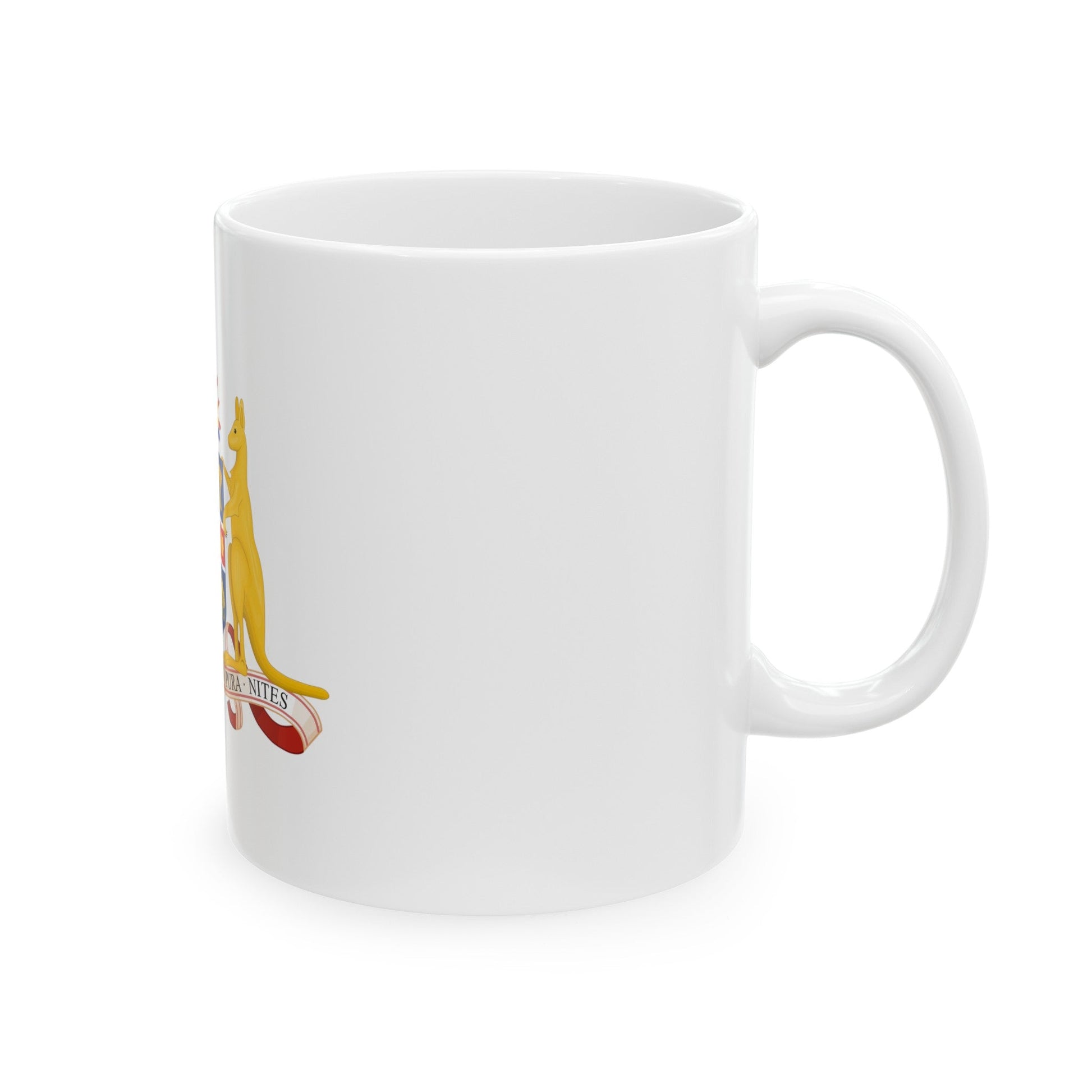 Coat of Arms of New South Wales - White Coffee Mug-The Sticker Space