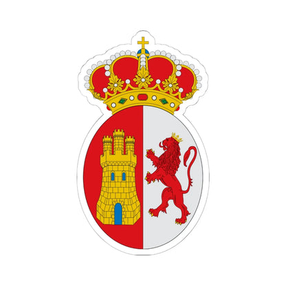 Coat of arms of New Spain (Costa Rica) (Coat of Arms) STICKER Vinyl Kiss-Cut Decal 6 Inch White - The Sticker Space