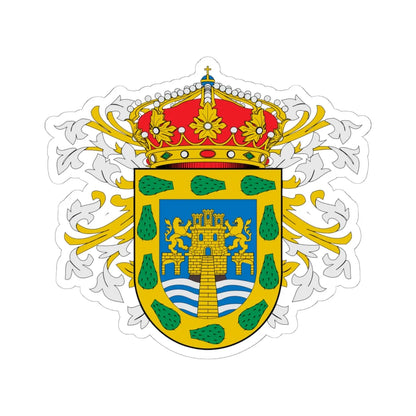 Coat of arms of New Spains Capital (Mexico) (Coat of Arms) STICKER Vinyl Kiss-Cut Decal 6 Inch White - The Sticker Space