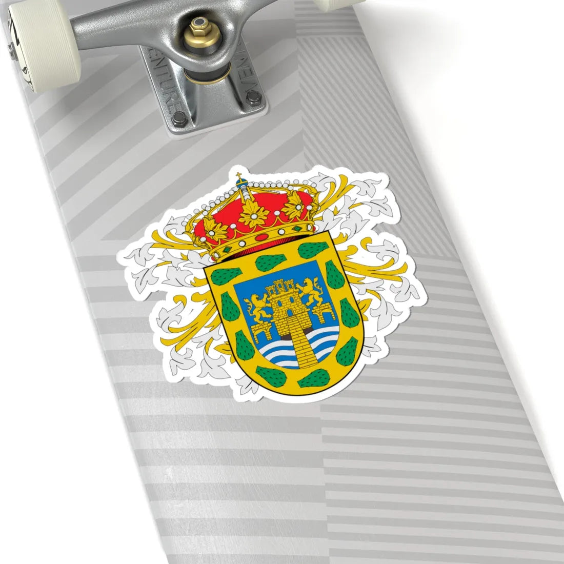Coat of arms of New Spains Capital (Mexico) (Coat of Arms) STICKER Vinyl Kiss-Cut Decal - The Sticker Space