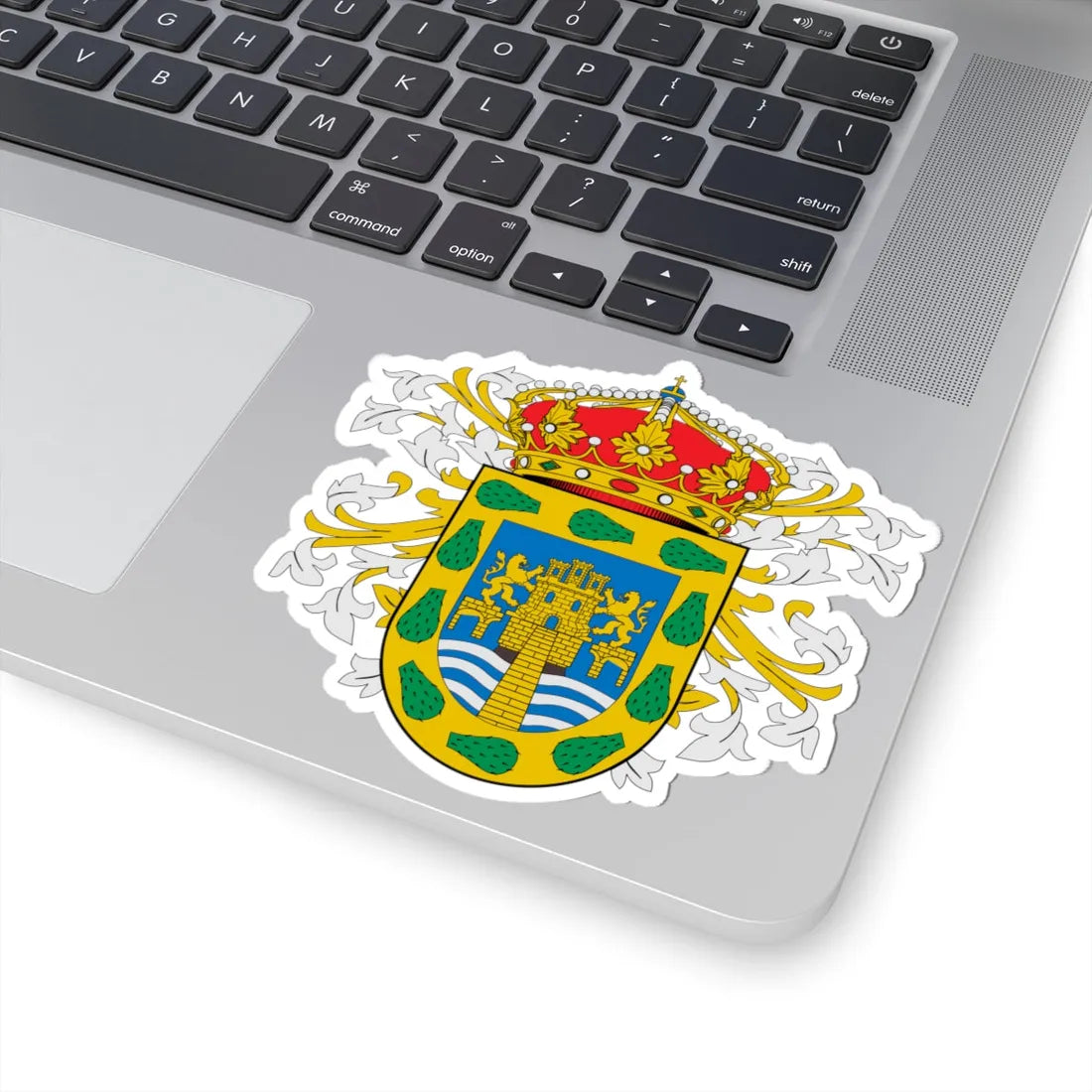 Coat of arms of New Spains Capital (Mexico) (Coat of Arms) STICKER Vinyl Kiss-Cut Decal - The Sticker Space