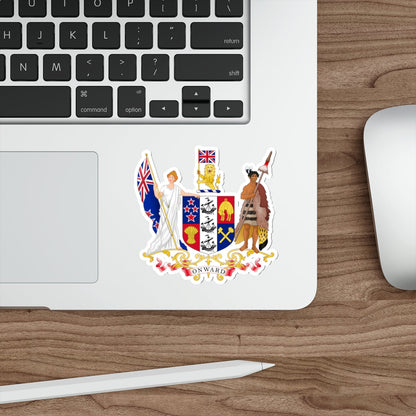 Coat of arms of New Zealand (1911–1956) STICKER Vinyl Die-Cut Decal-The Sticker Space