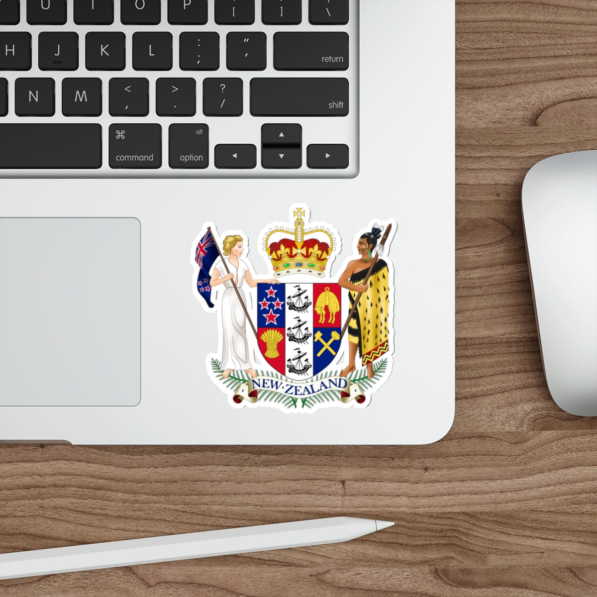 Coat of arms of New Zealand STICKER Vinyl Die-Cut Decal-The Sticker Space