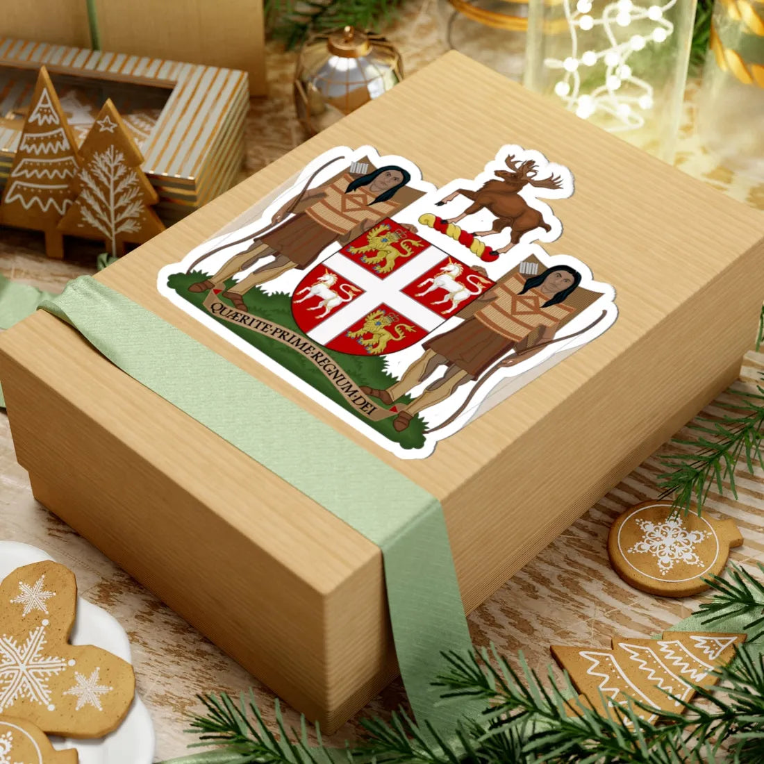 Coat of Arms of Newfoundland and Labrador (Canada) (Coat of Arms) STICKER Vinyl Kiss-Cut Decal - The Sticker Space