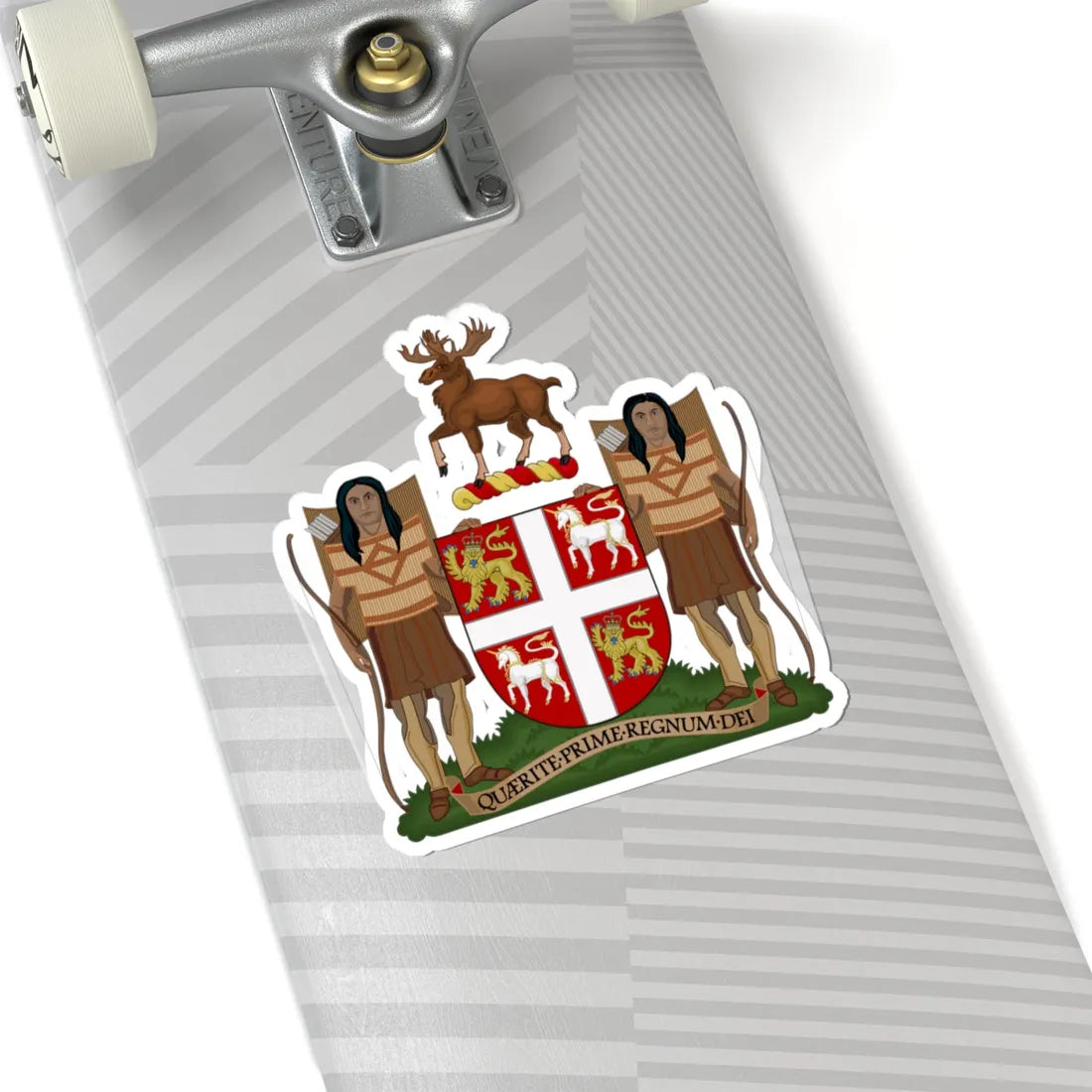 Coat of Arms of Newfoundland and Labrador (Spain) (Coat of Arms) STICKER Vinyl Kiss-Cut Decal - The Sticker Space