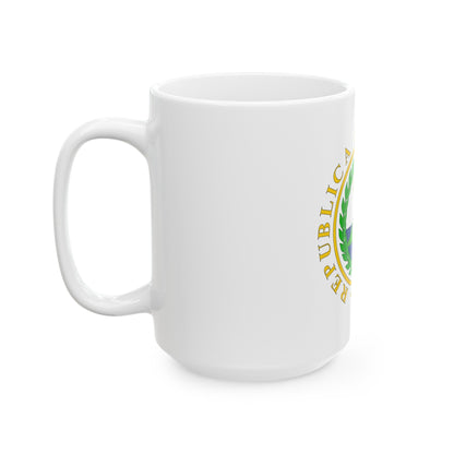 Coat of arms of Nicaragua (1854) - White Coffee Mug-The Sticker Space