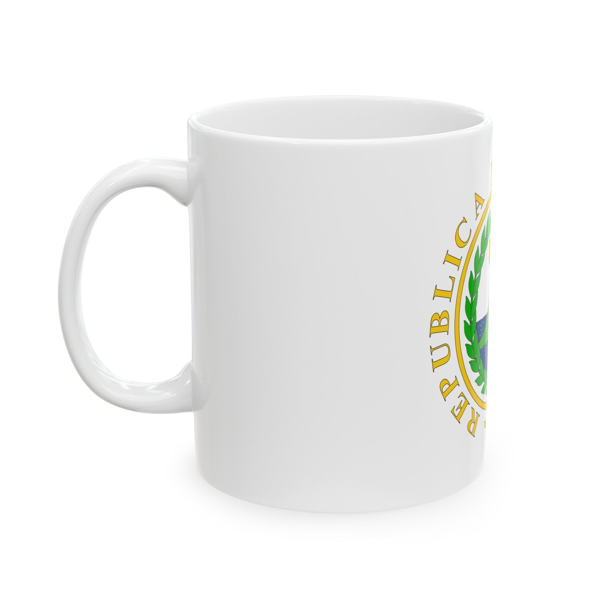 Coat of arms of Nicaragua (1854) - White Coffee Mug-The Sticker Space