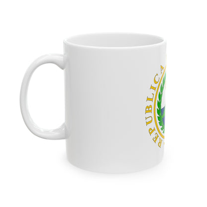 Coat of arms of Nicaragua (1854) - White Coffee Mug-The Sticker Space