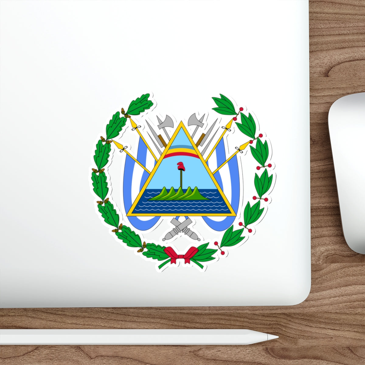 Coat of arms of Nicaragua (1896–1908) STICKER Vinyl Die-Cut Decal-The Sticker Space