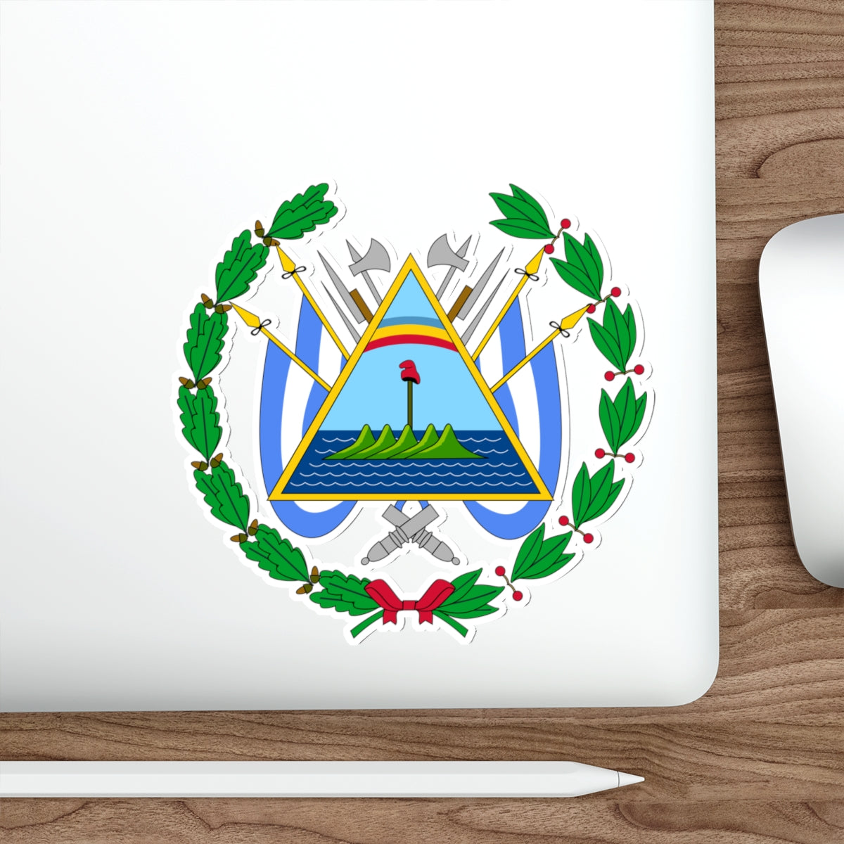 Coat of arms of Nicaragua (1896–1908) STICKER Vinyl Die-Cut Decal-The Sticker Space