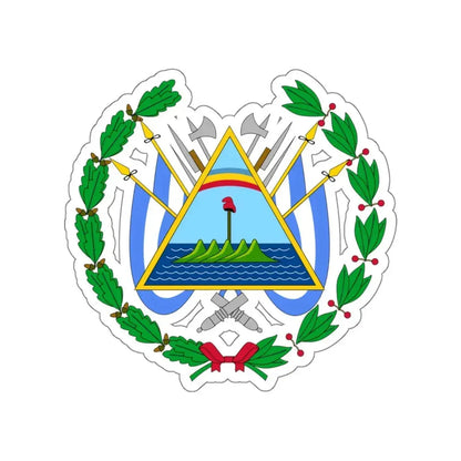 Coat of arms of Nicaragua (1896–1908) STICKER Vinyl Die-Cut Decal 5 Inch - The Sticker Space