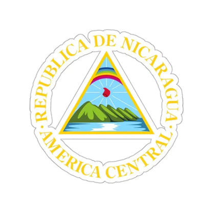 Coat of arms of Nicaragua (1908–1971) STICKER Vinyl Die-Cut Decal 2 Inch - The Sticker Space