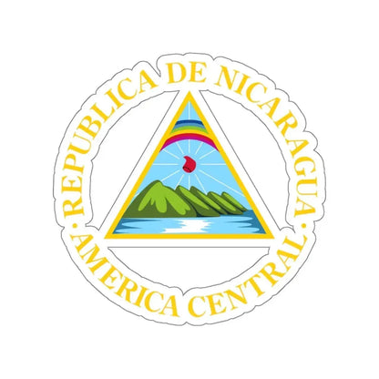Coat of arms of Nicaragua (1908–1971) STICKER Vinyl Die-Cut Decal 6 Inch - The Sticker Space