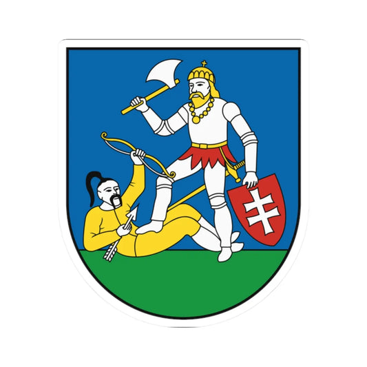 Coat Of Arms Of Nitra Region (Slovakia) STICKER Vinyl Kiss-Cut Decal 2 Inch White - The Sticker Space