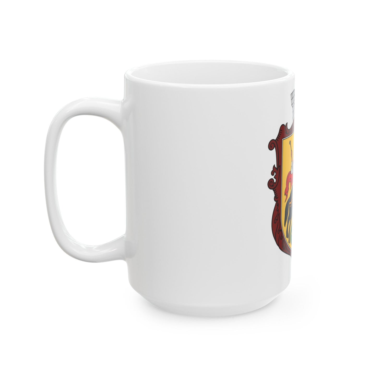 Coat of arms of Nizhyn - White Coffee Mug-The Sticker Space