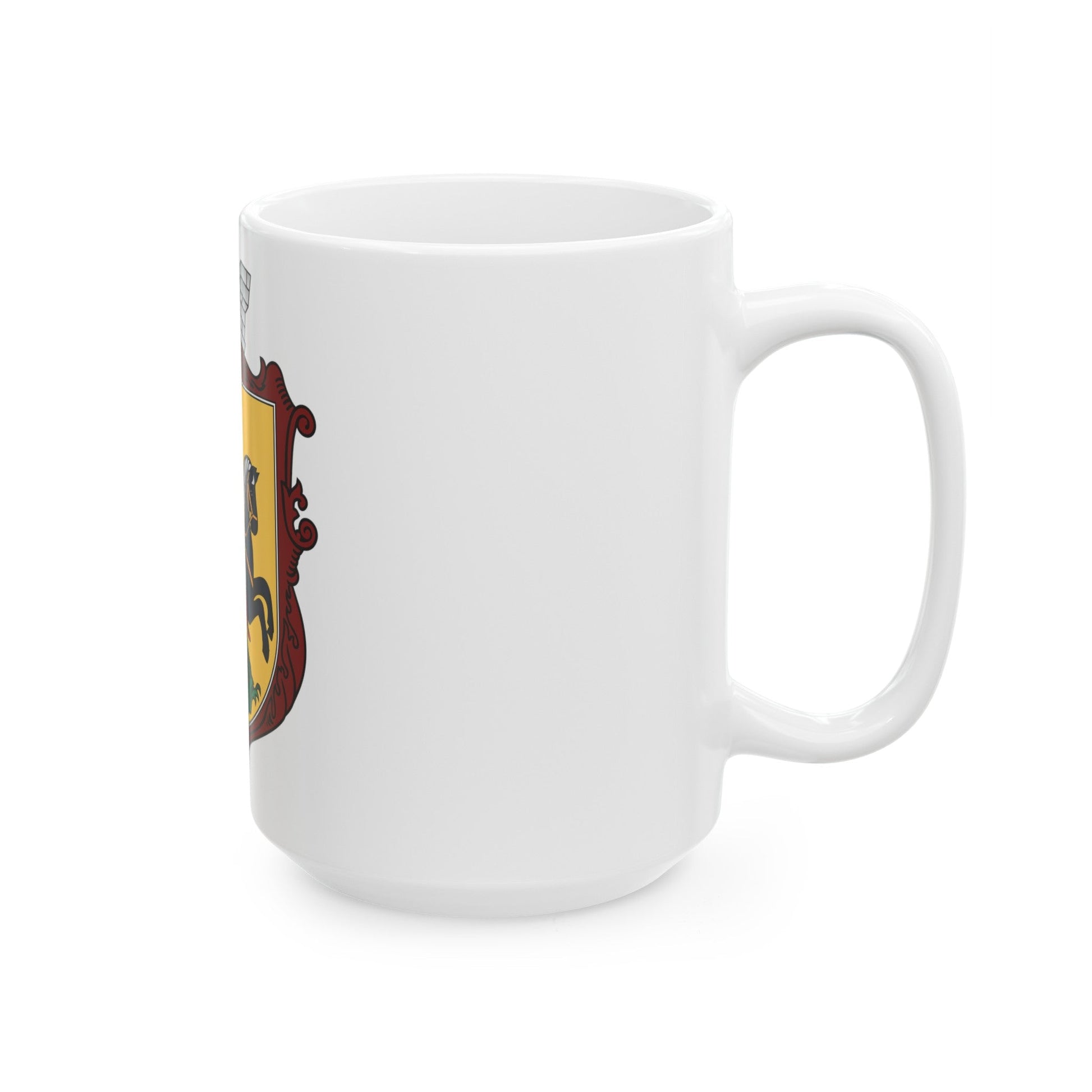 Coat of arms of Nizhyn - White Coffee Mug-The Sticker Space