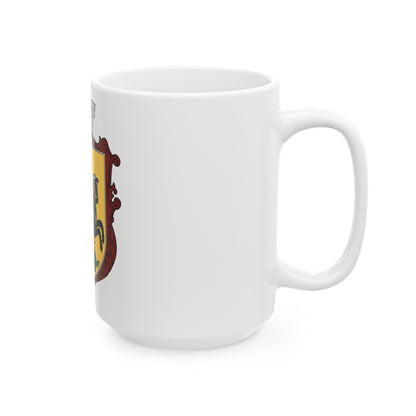 Coat of arms of Nizhyn - White Coffee Mug-The Sticker Space