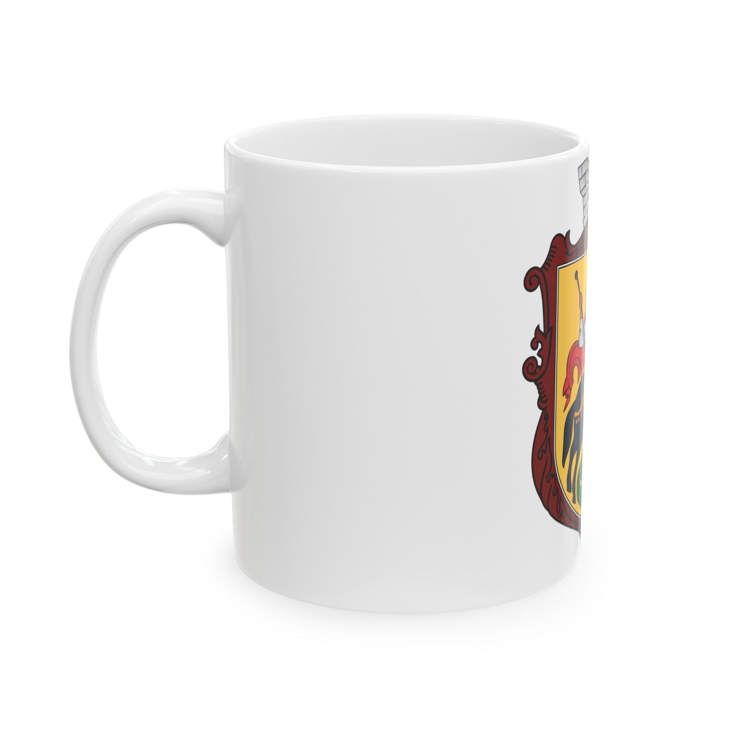 Coat of arms of Nizhyn - White Coffee Mug-The Sticker Space