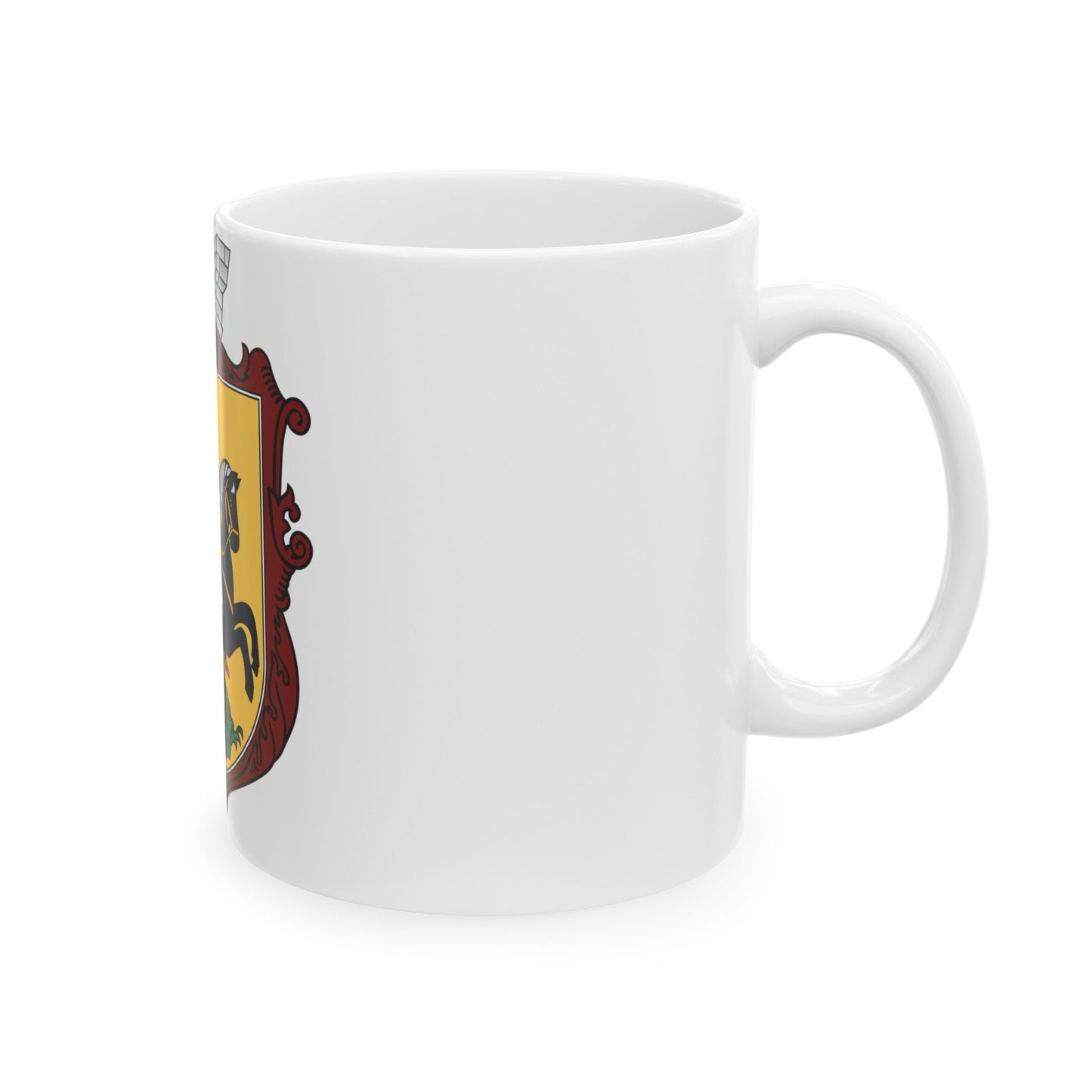 Coat of arms of Nizhyn - White Coffee Mug-The Sticker Space