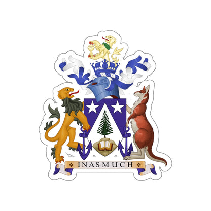 Coat of arms of Norfolk Island STICKER Vinyl Die-Cut Decal-White-The Sticker Space