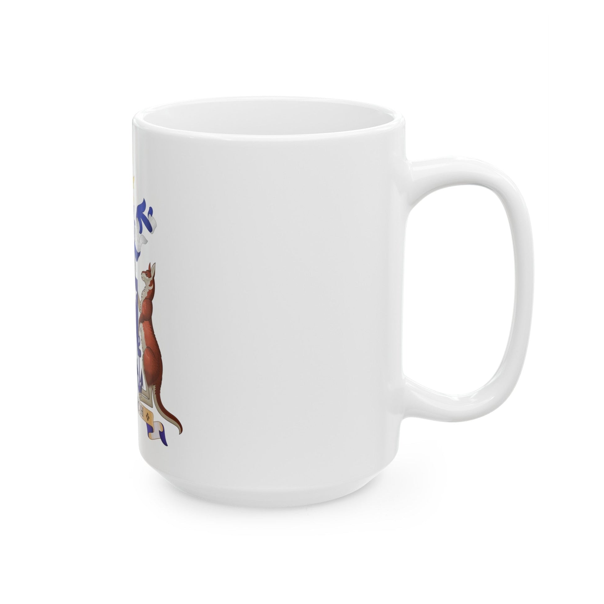 Coat of arms of Norfolk Island - White Coffee Mug-The Sticker Space