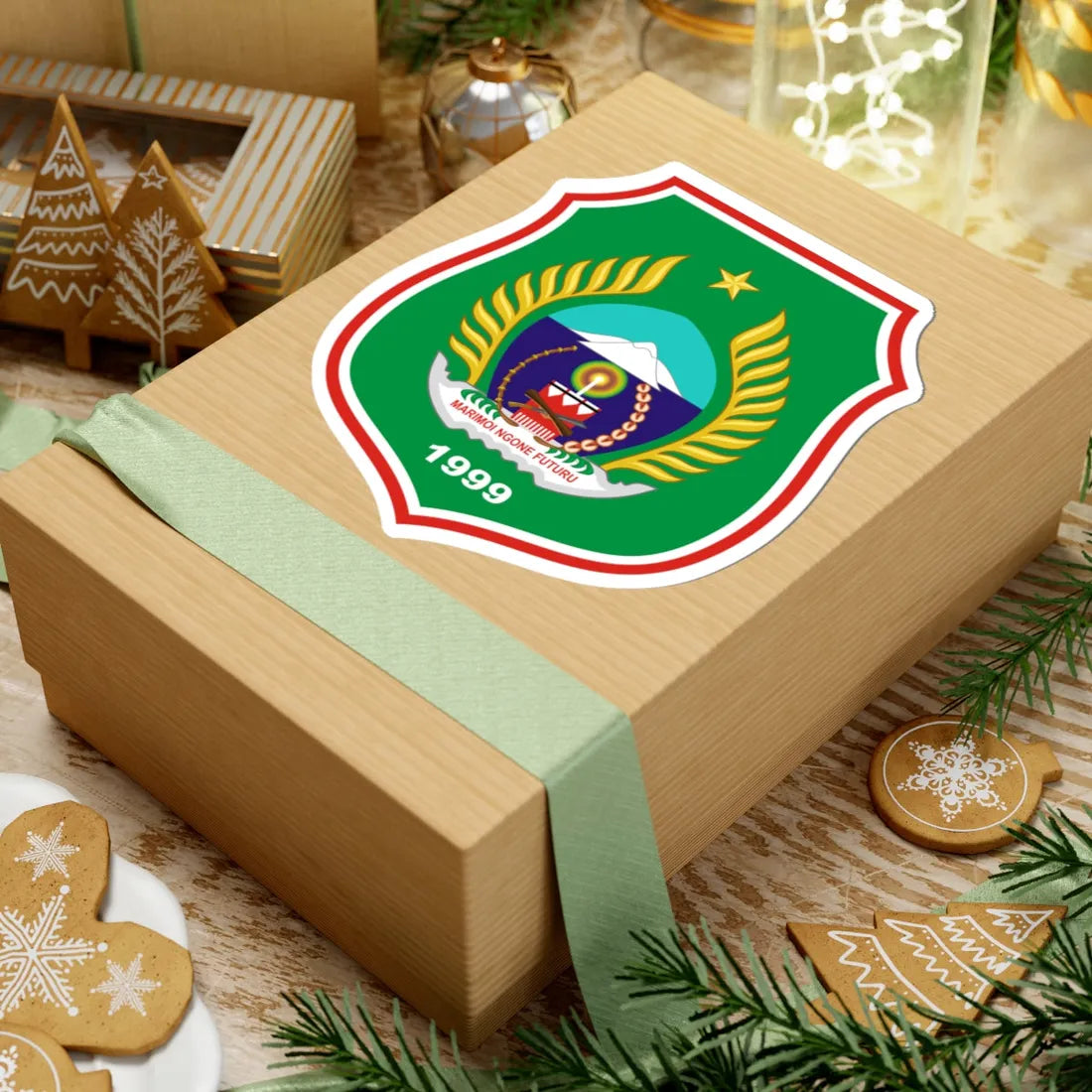 Coat of arms of North Maluku (Indonesia) (Coat of Arms) STICKER Vinyl Kiss-Cut Decal - The Sticker Space