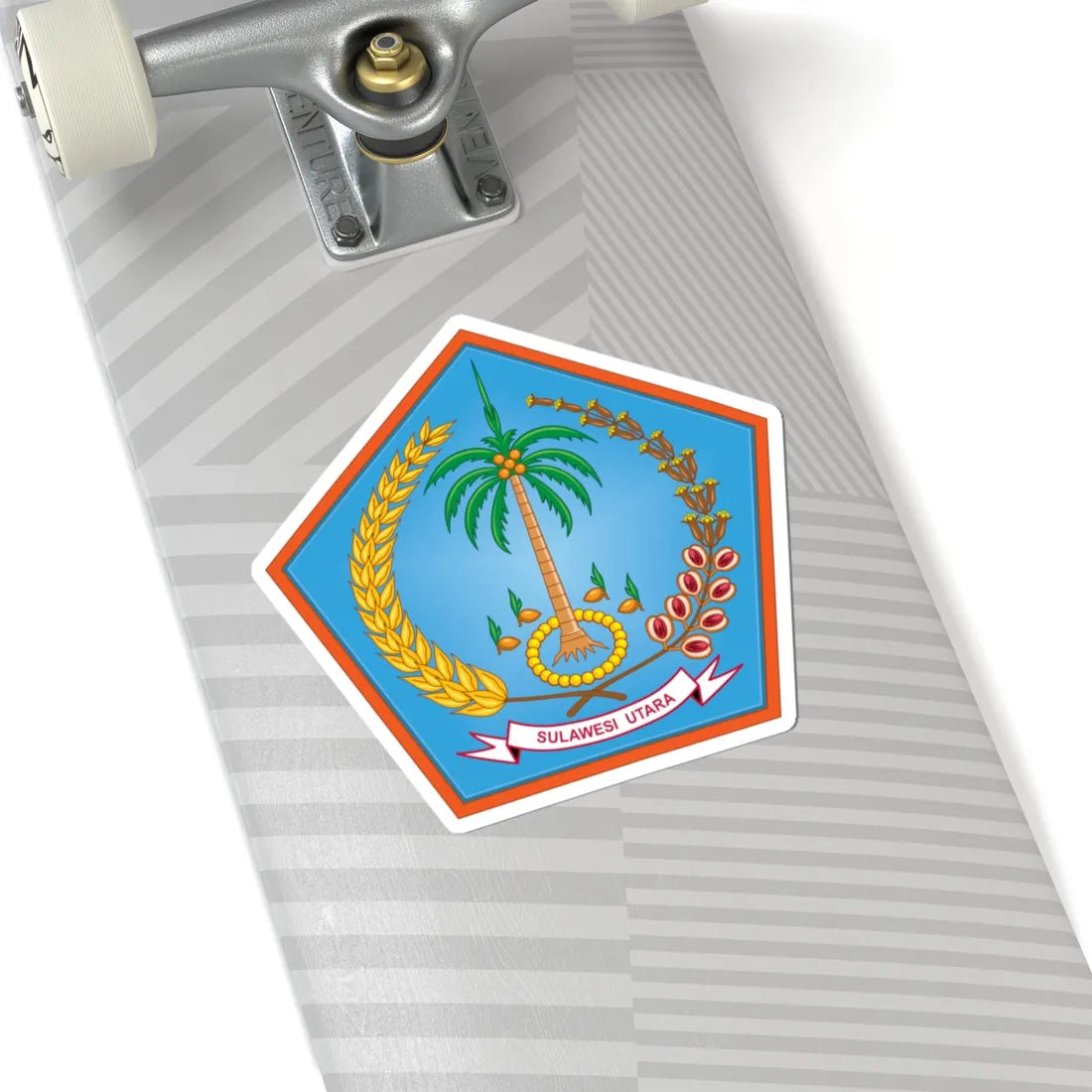 Coat of arms of North Sulawesi (Indonesia) (Coat of Arms) STICKER Vinyl Kiss-Cut Decal - The Sticker Space