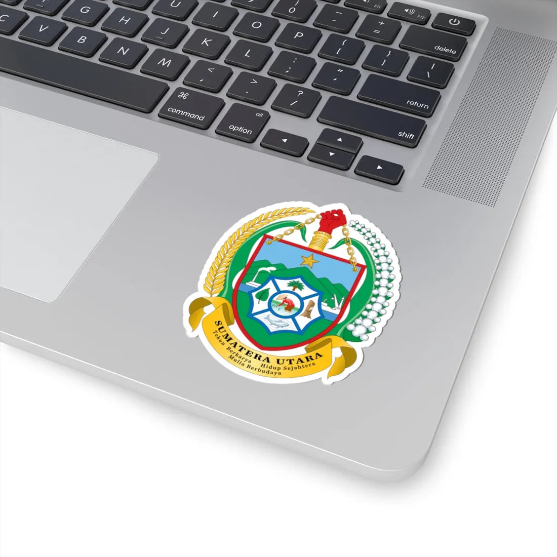 Coat of arms of North Sumatra (Indonesia) (Coat of Arms) STICKER Vinyl Kiss-Cut Decal - The Sticker Space