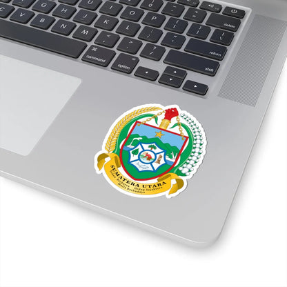 Coat of arms of North Sumatra (Indonesia) (Coat of Arms) STICKER Vinyl Kiss-Cut Decal - The Sticker Space